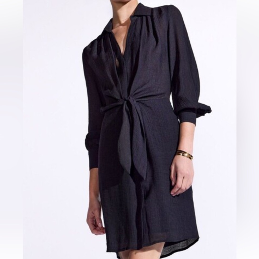 Brochu Walker The Madsen Shirtdress in Black - Picture 6 of 15